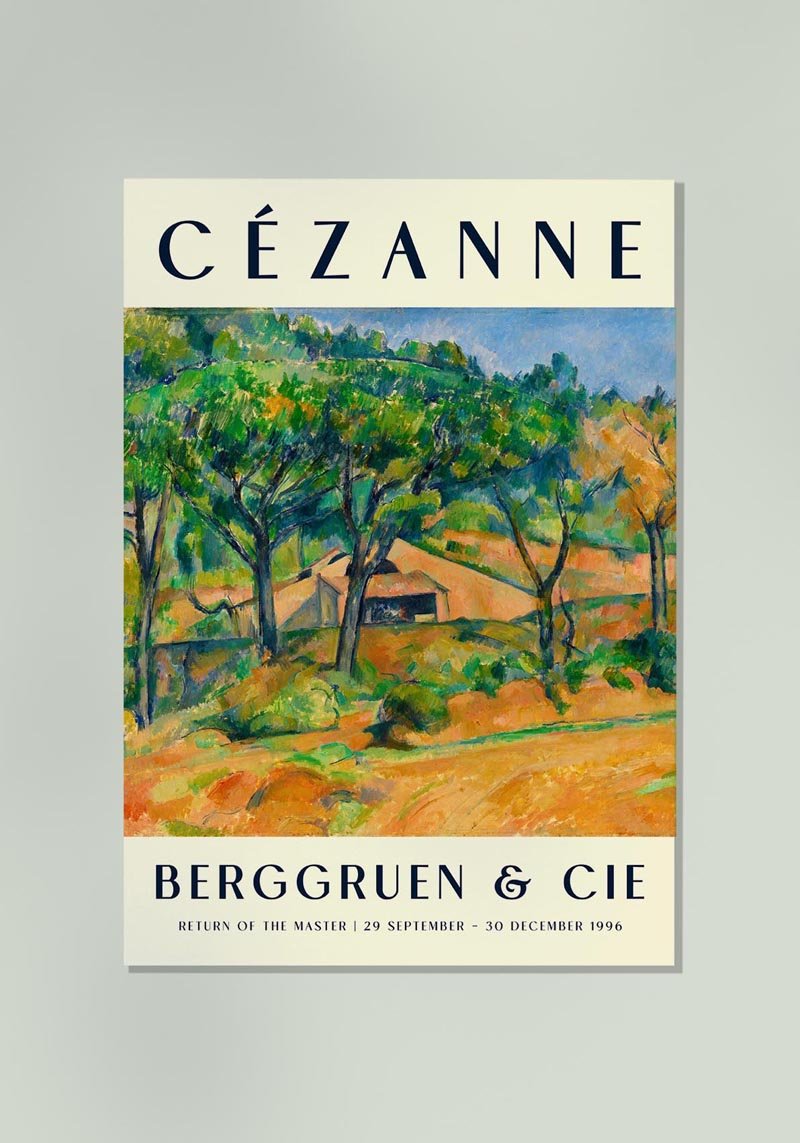 Cézanne House in Provence Art Exhibition Poster