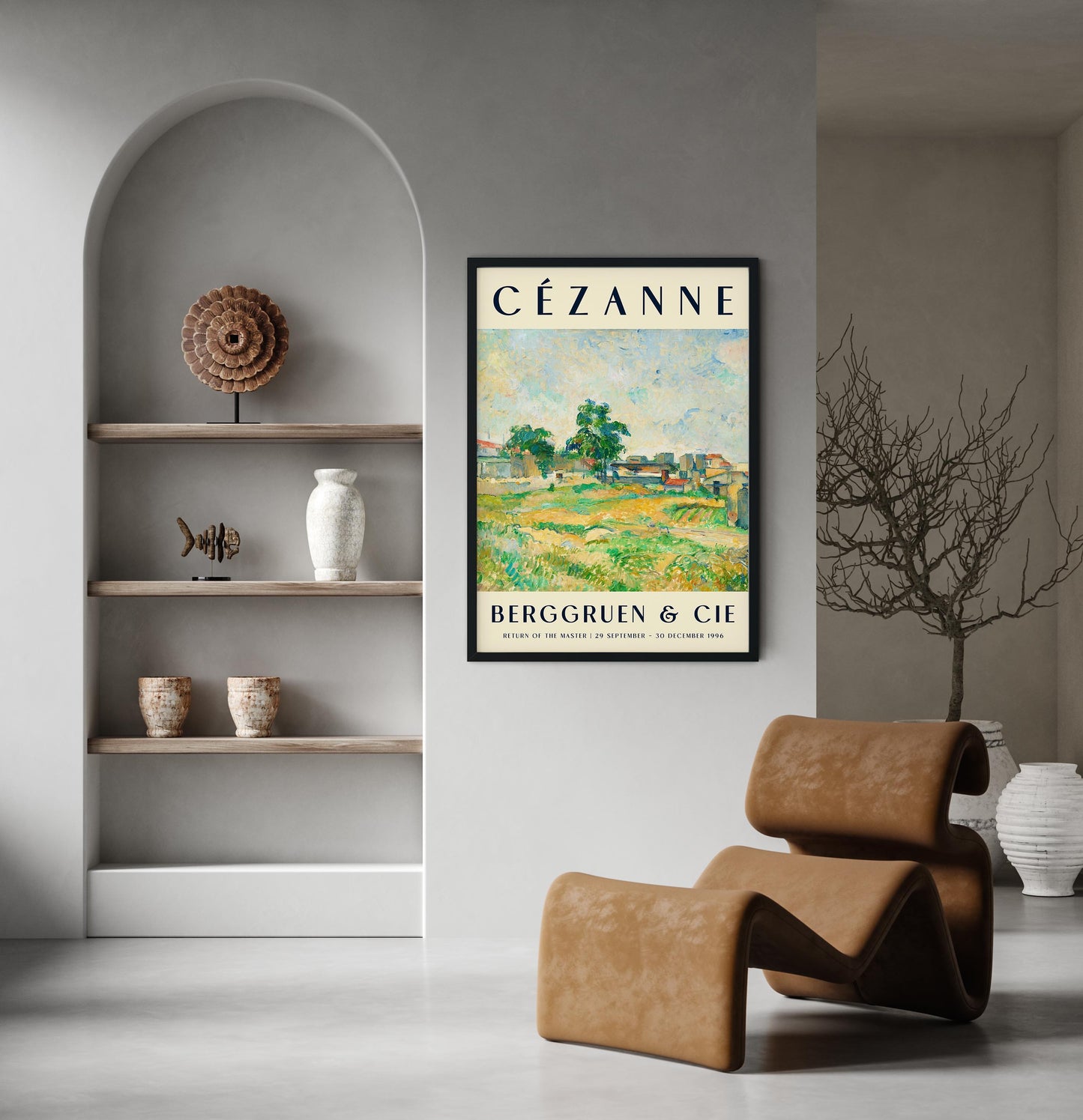 Cézanne Landscapes near Paris Art Exhibition Poster