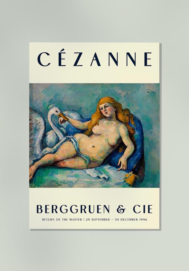 Cézanne Leda and the Swan Art Exhibition Poster