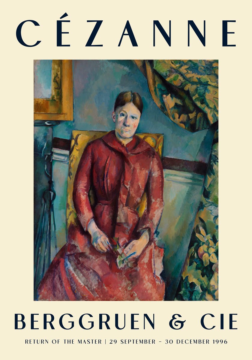 Cézanne Madame Cézanne Art Exhibition Poster