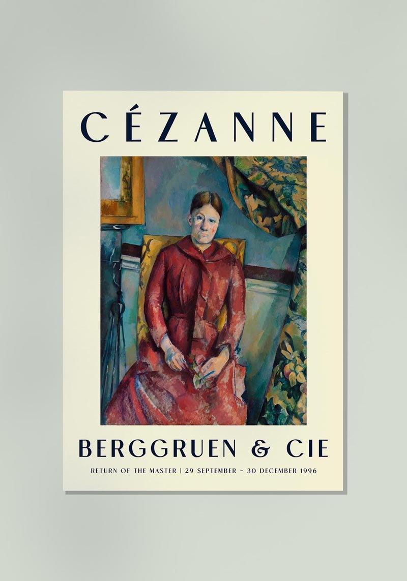 Cézanne Madame Cézanne Art Exhibition Poster