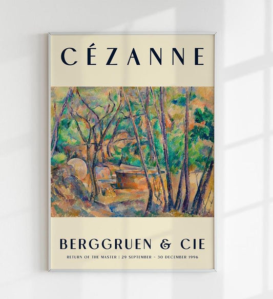 Cézanne Millstone & Cistern Art Exhibition Poster