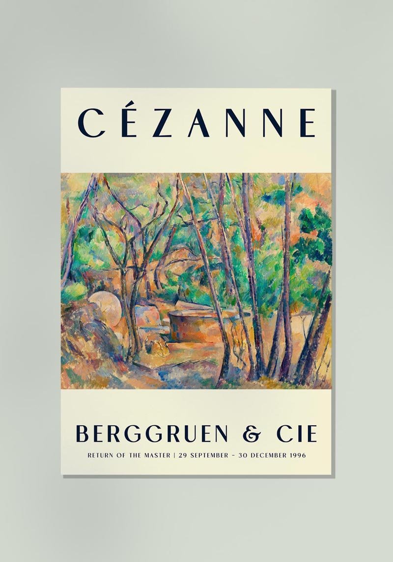 Cézanne Millstone & Cistern Art Exhibition Poster