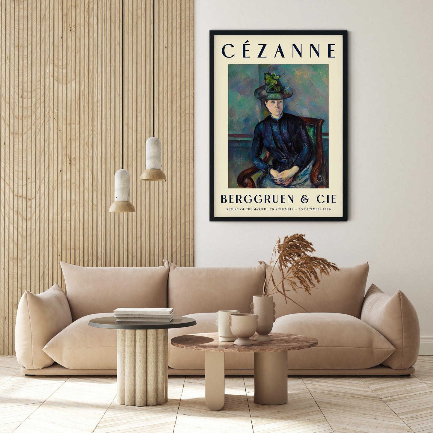 Cézanne Madame with green Hat Art Exhibition Poster