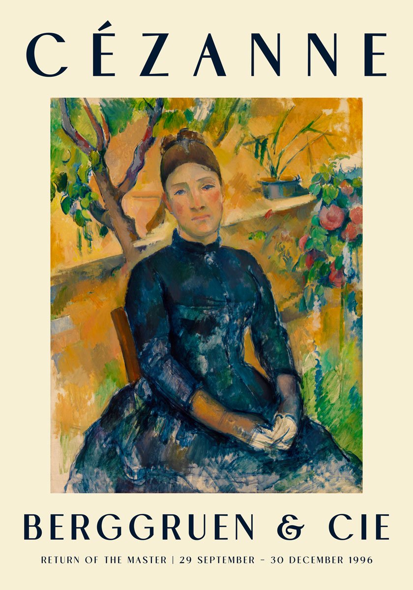 Cézanne Madame Cézanne Art Exhibition Poster B