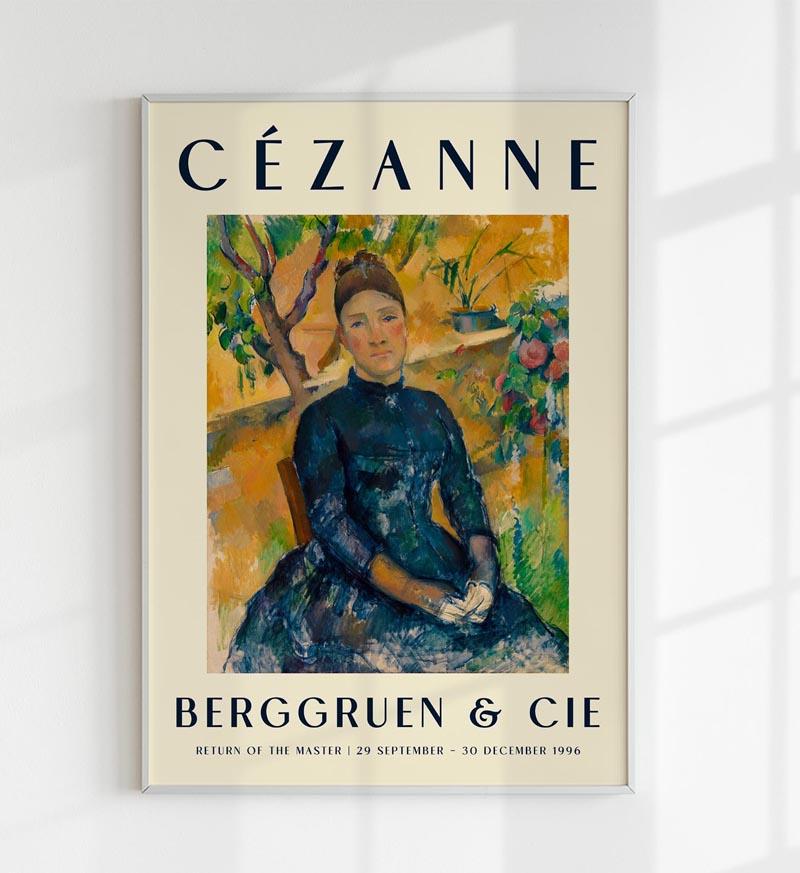 Cézanne Madame Cézanne Art Exhibition Poster B