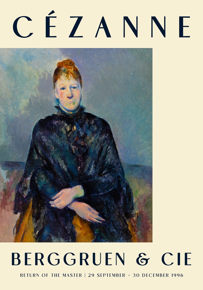 Cézanne Madame Cézanne Art Exhibition Poster C