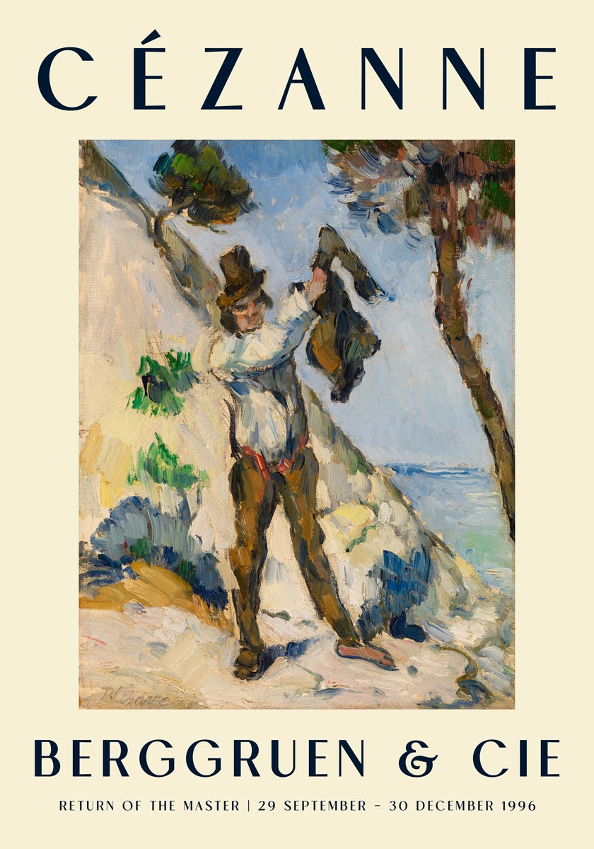 Cézanne Man with a Vest Art Exhibition Poster
