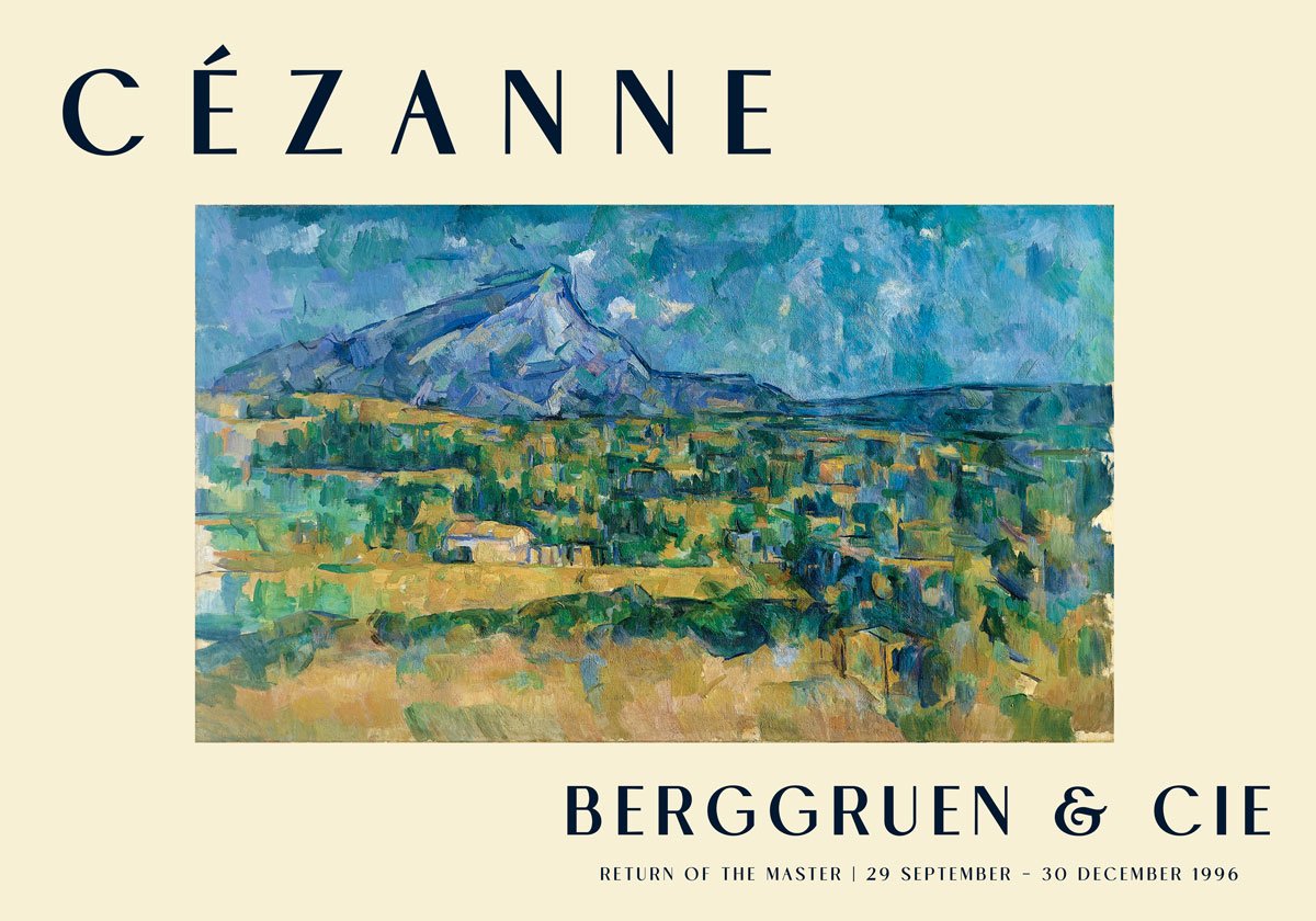 Cézanne Mont Sainte Victoire Art Exhibition Poster