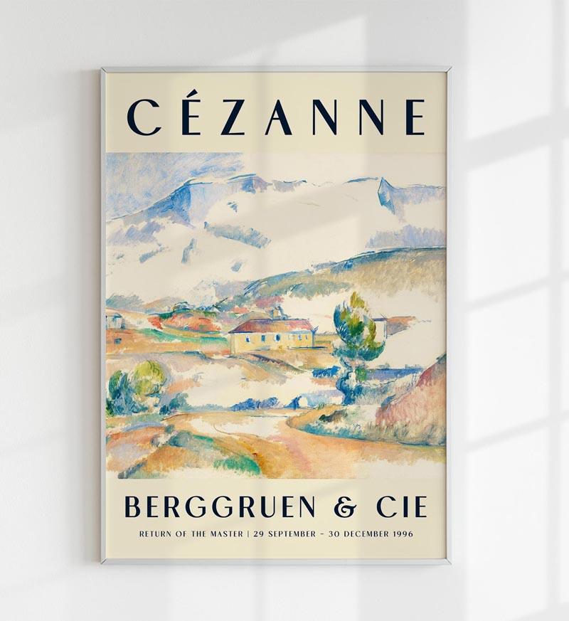 Cézanne Montagne Sainte Victoire Art Exhibition Poster