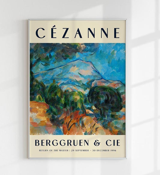 Cézanne Mont Sainte Victoire Art Exhibition Poster B