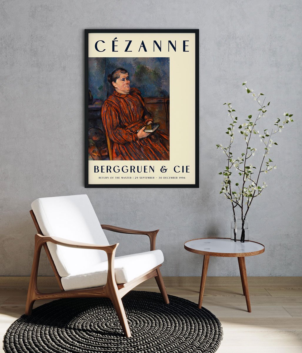 Cézanne Portrait of a Woman Art Exhibition Poster