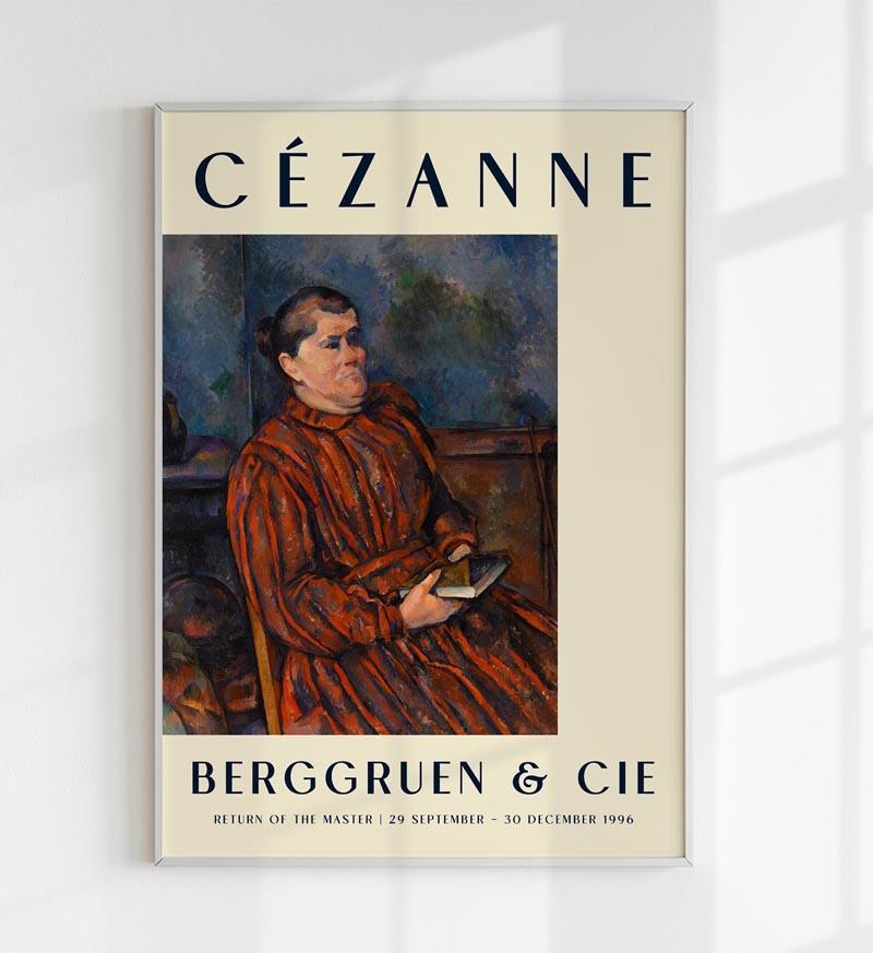 Cézanne Portrait of a Woman Art Exhibition Poster