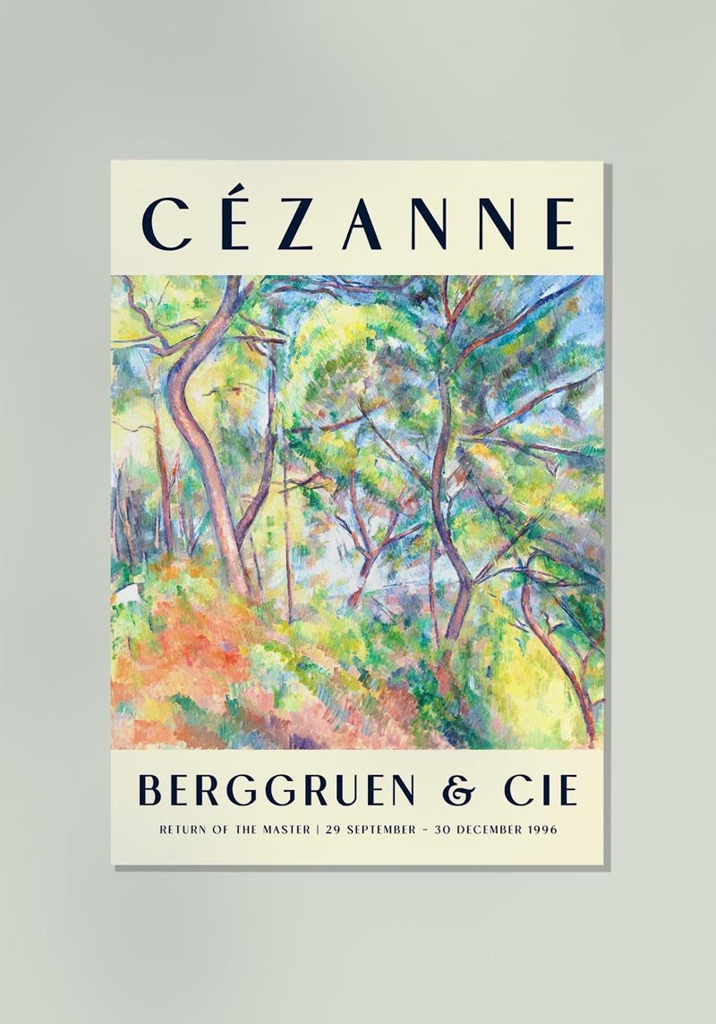 Cézanne Sous Bois Art Exhibition Poster