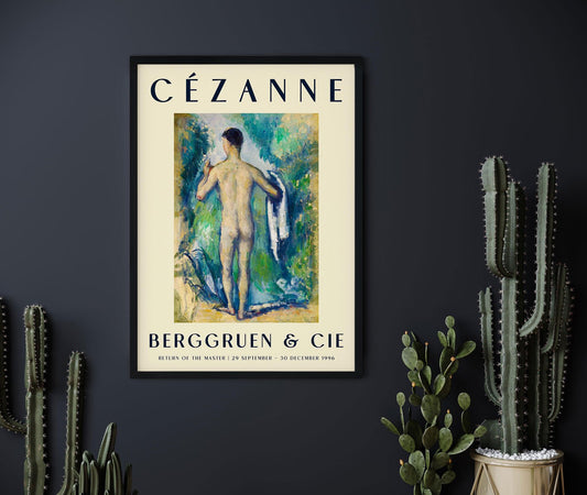 Cézanne Standing Bather Art Exhibition Poster