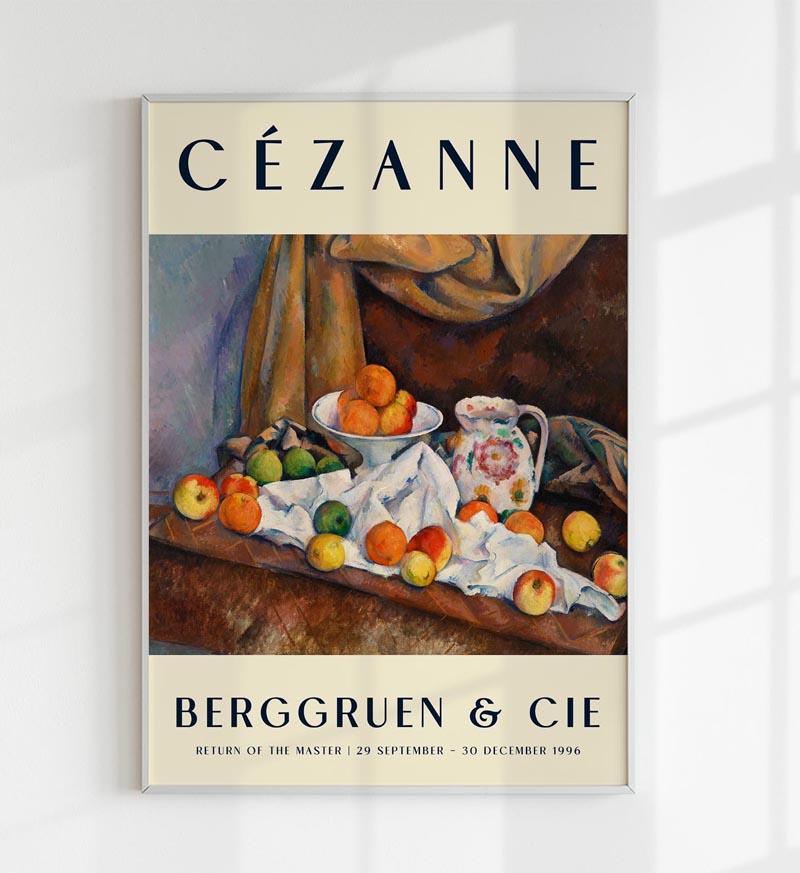 Cézanne Still Life Art Exhibition Poster