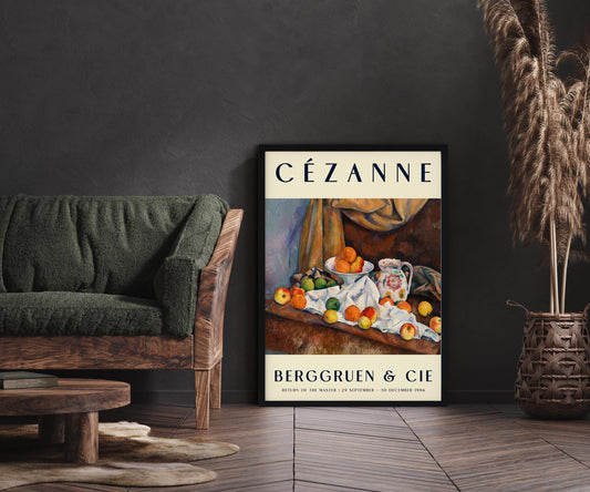 Cézanne Still Life Art Exhibition Poster