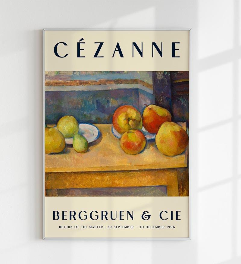 Cézanne Apples & Pears Art Exhibition Poster