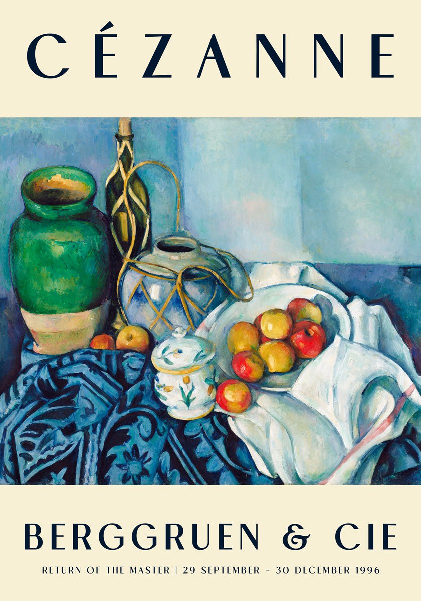 Cézanne Still Life with Apples Art Exhibition Poster