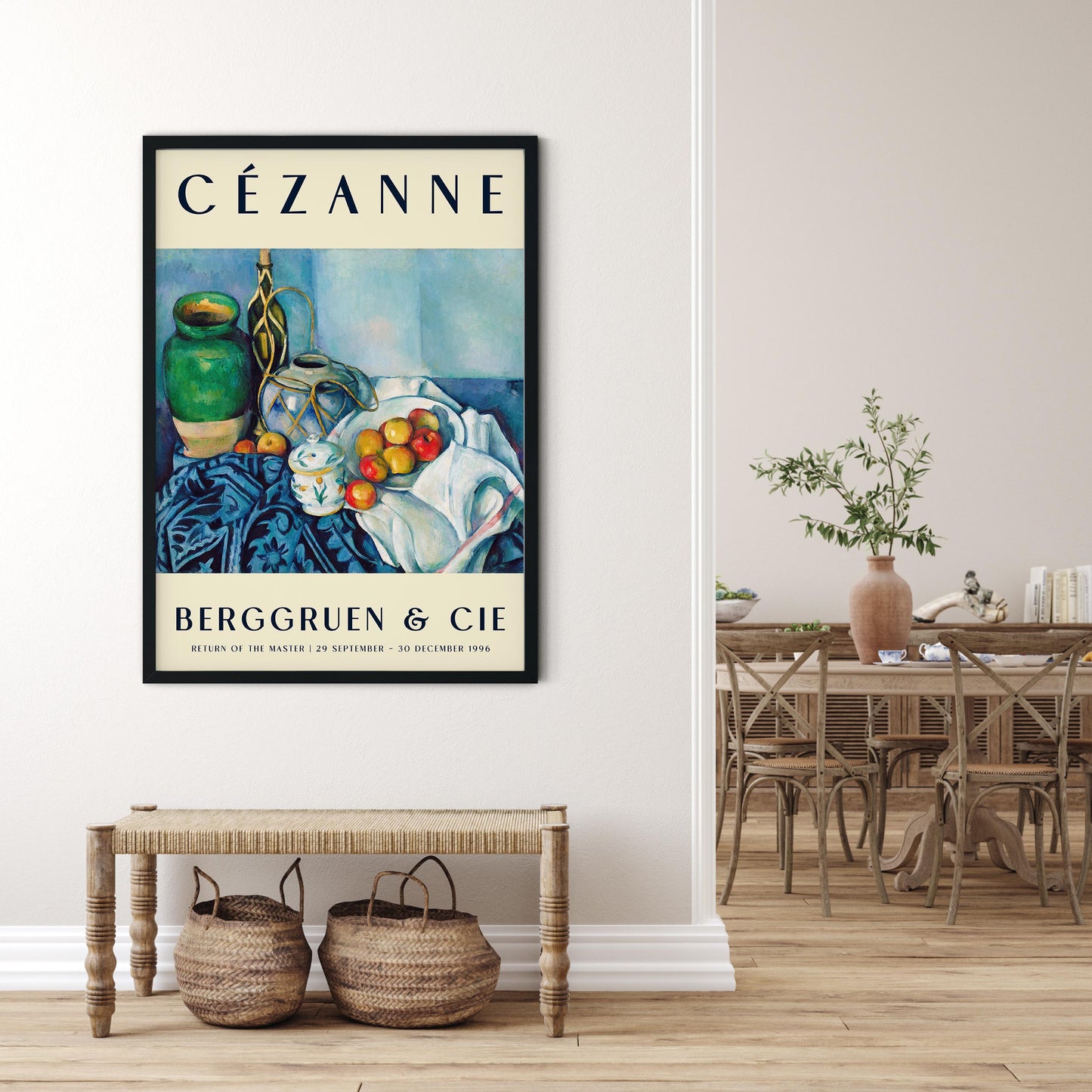 Cézanne Still Life with Apples Art Exhibition Poster