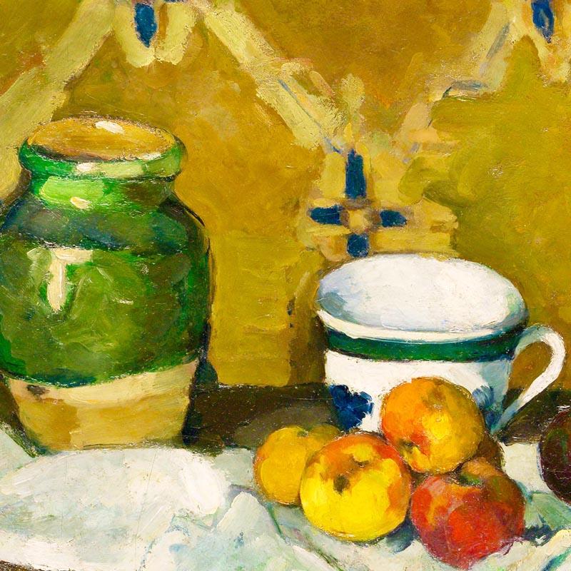 Cézanne Jar, Cup & Apples Art Exhibition Poster
