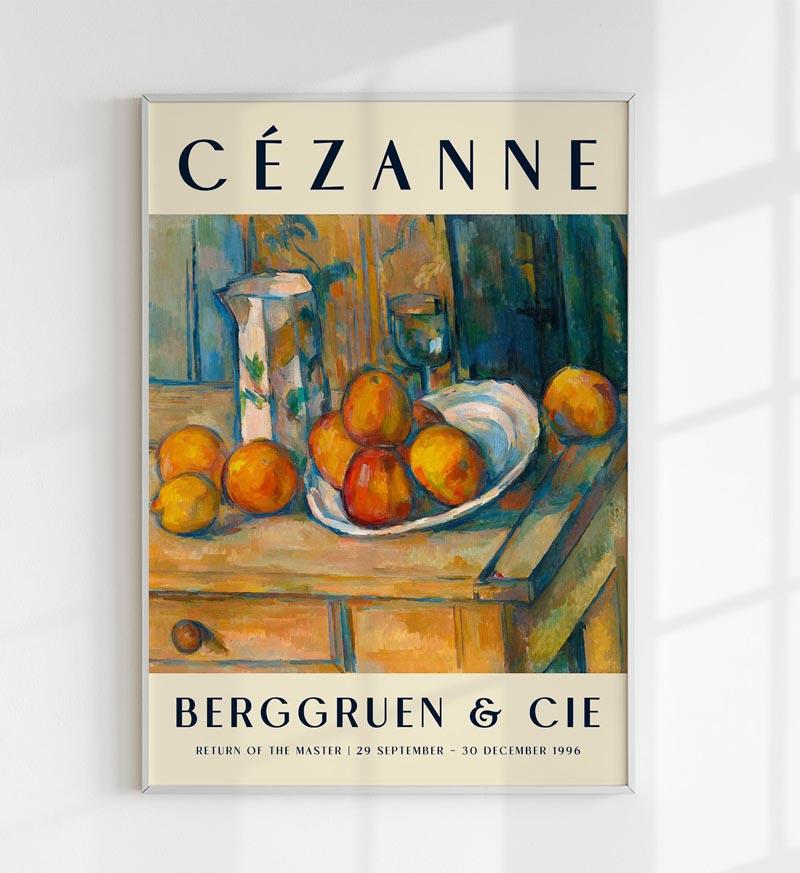 Cézanne Still Life with Milk Jug Art Exhibition Poster