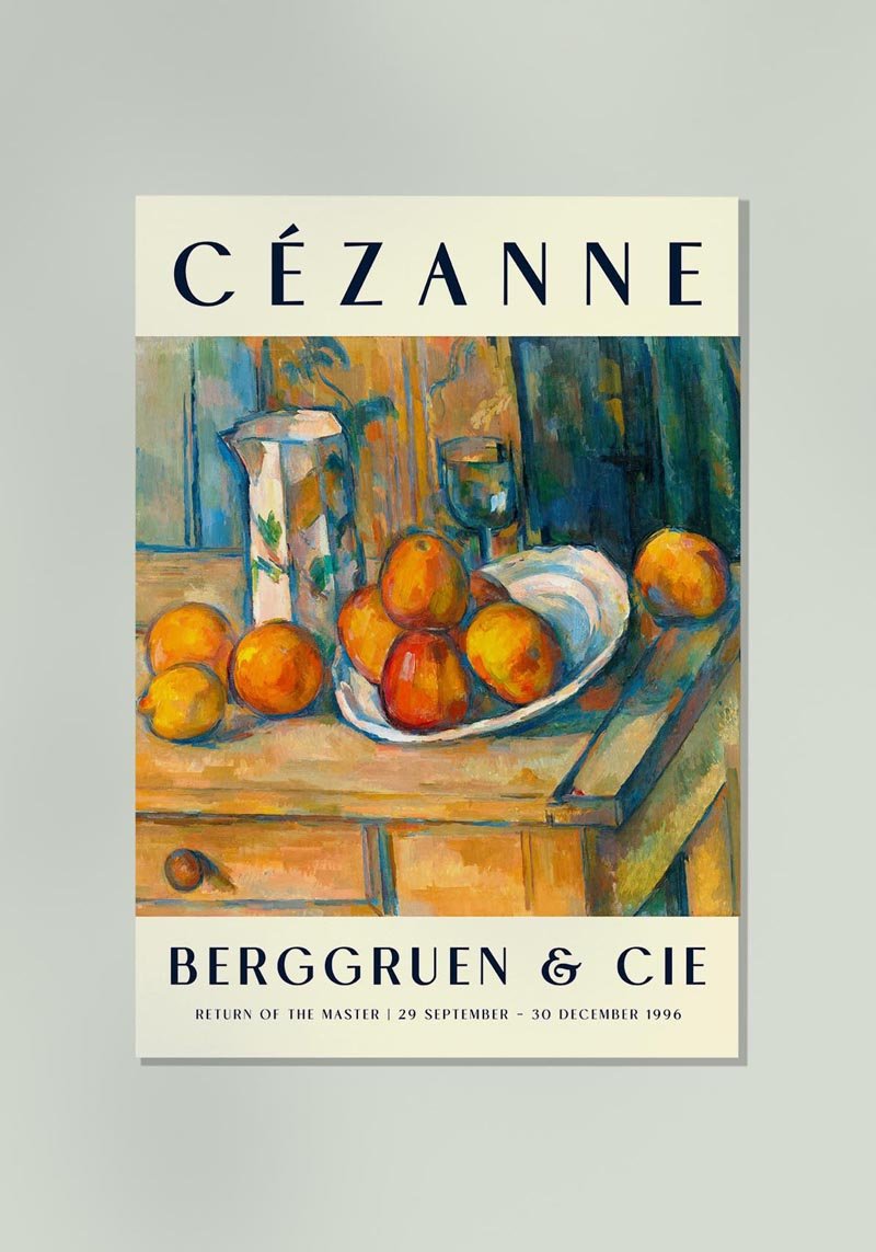 Cézanne Still Life with Milk Jug Art Exhibition Poster