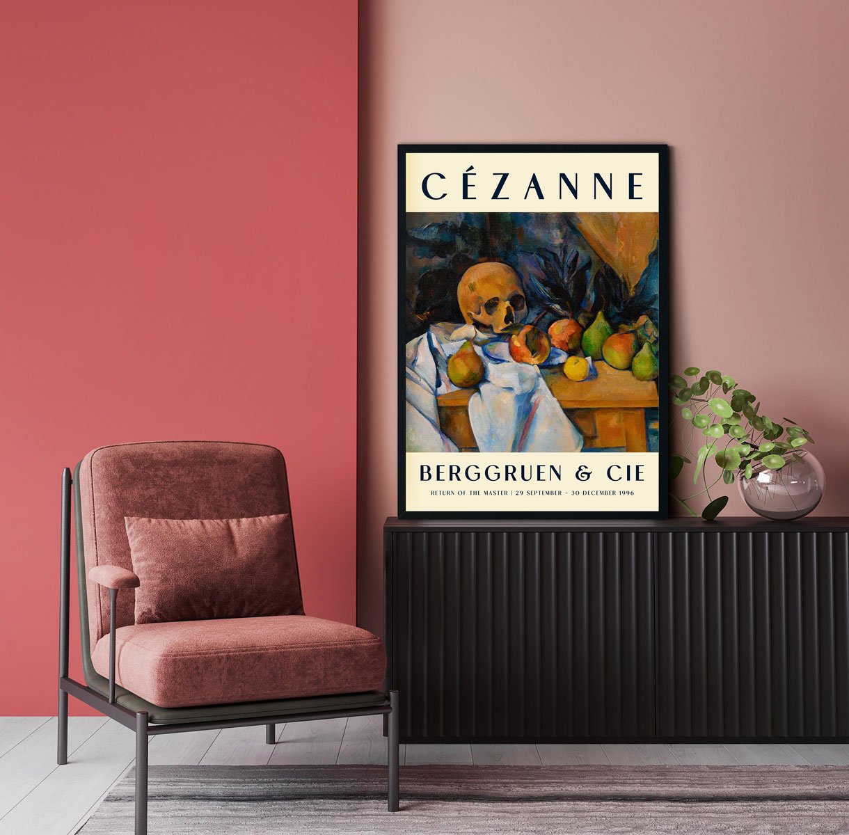 Cézanne Still Life with Skull Art Exhibition Poster