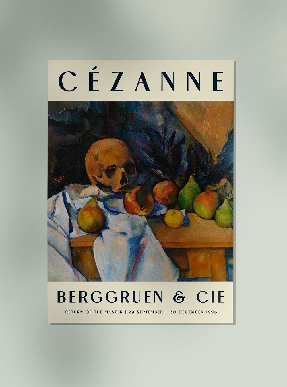 Cézanne Still Life with Skull Art Exhibition Poster