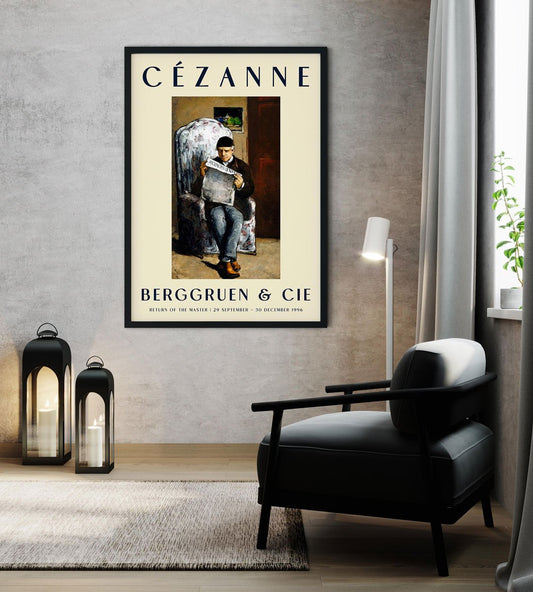 Cézanne The Artist's Father Art Exhibition Poster