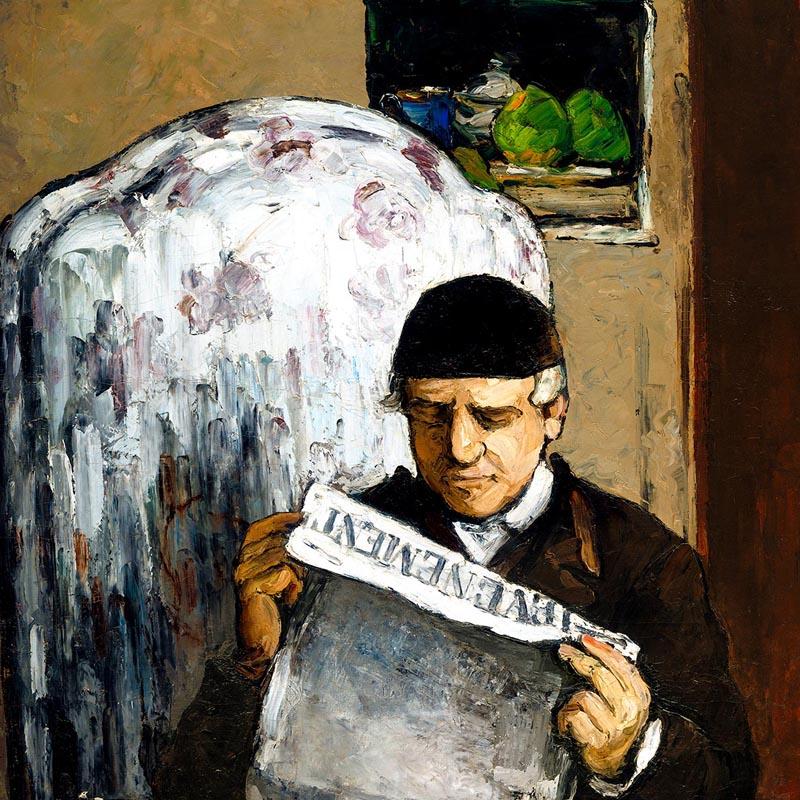 Cézanne The Artist's Father Art Exhibition Poster