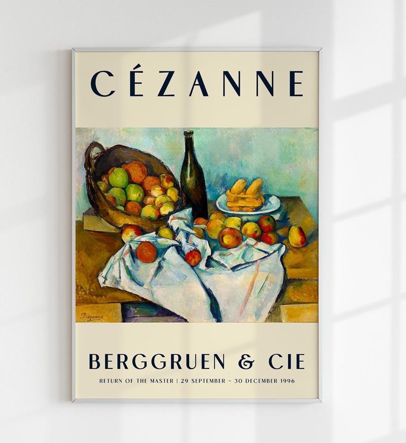 Cézanne The Basket of Apples Art Exhibition Poster
