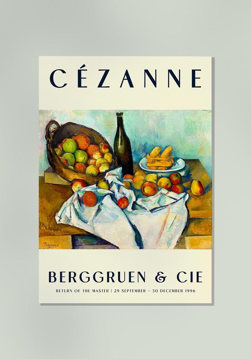 Cézanne The Basket of Apples Art Exhibition Poster