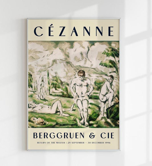 Cézanne The Bathers Art Exhibition Poster