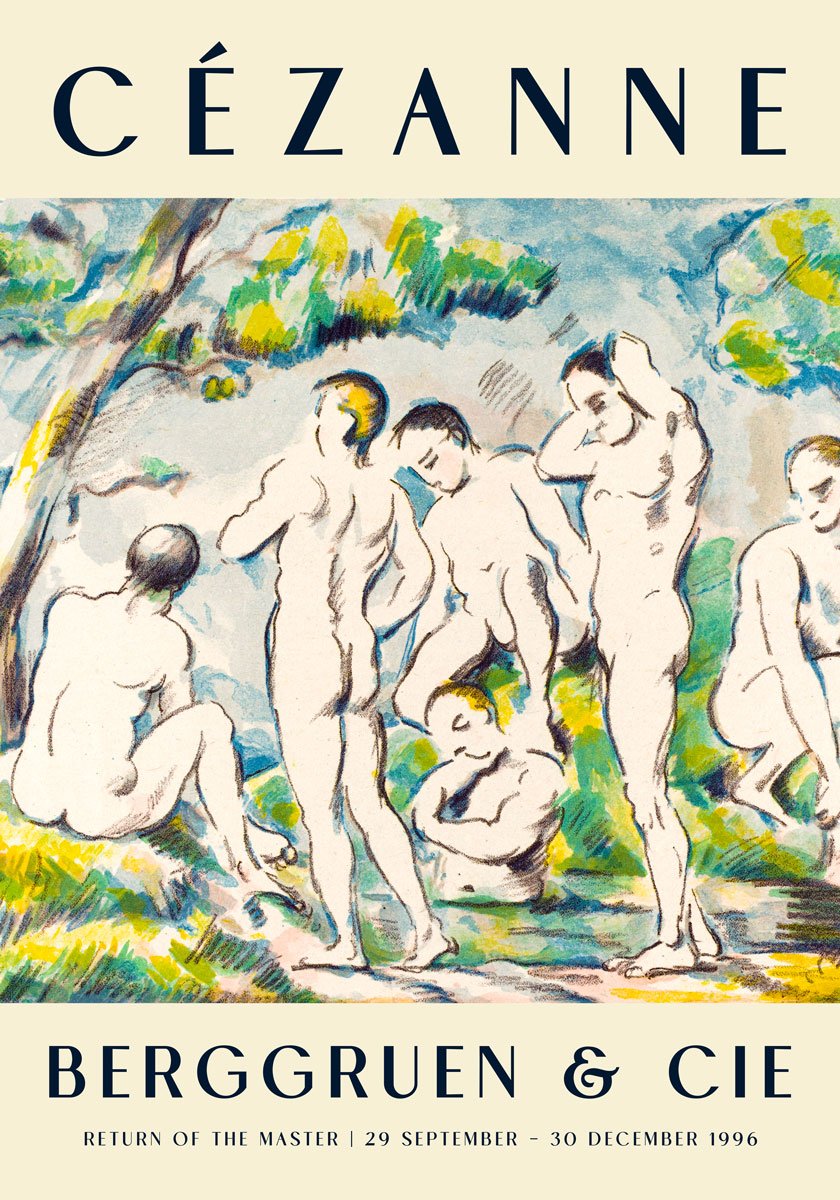 Cézanne The Bathers Art Exhibition Poster C