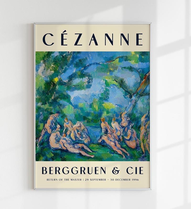 Cézanne The Bathers Art Exhibition Poster