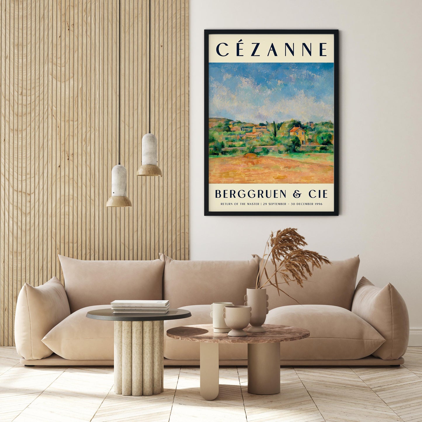 Cézanne The Bellevue Plain Art Exhibition Poster