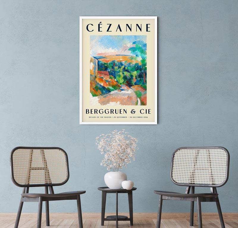 Cézanne The Bend in the Road Art Exhibition Poster