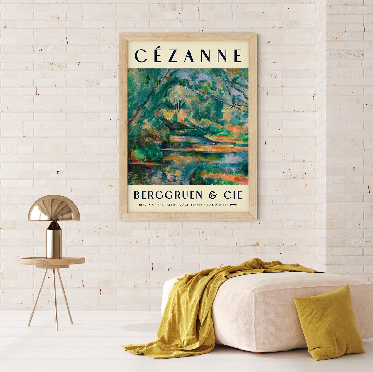 Cézanne The Brook Art Exhibition Poster