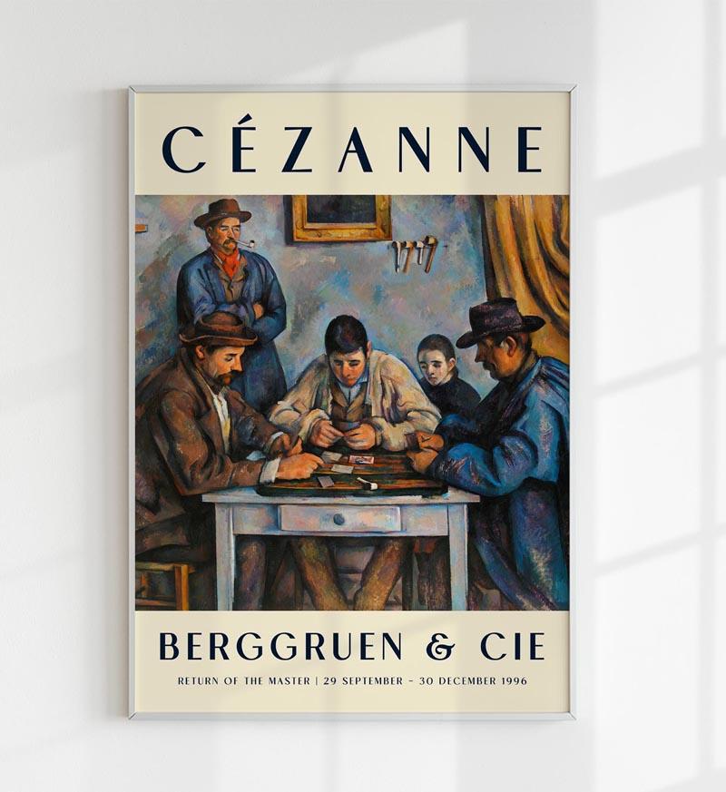 Cézanne The Card Players Art Exhibition Poster