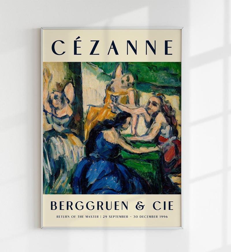 Cézanne The Courtesans Art Exhibition Poster