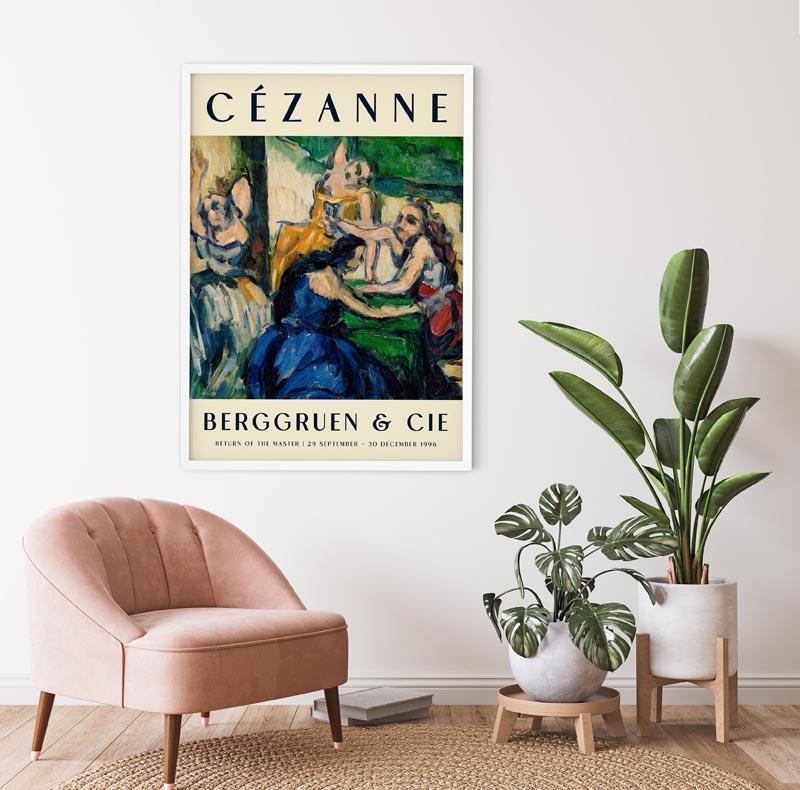 Cézanne The Courtesans Art Exhibition Poster