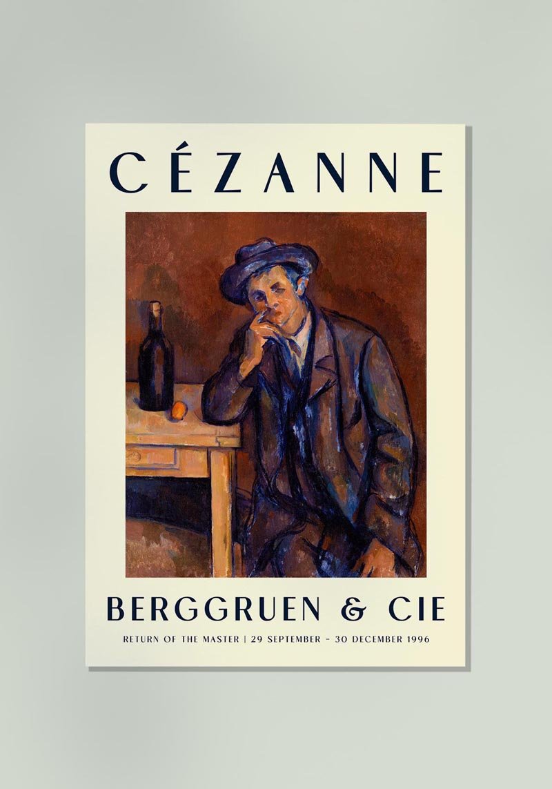 Cézanne The Drinker Art Exhibition Poster