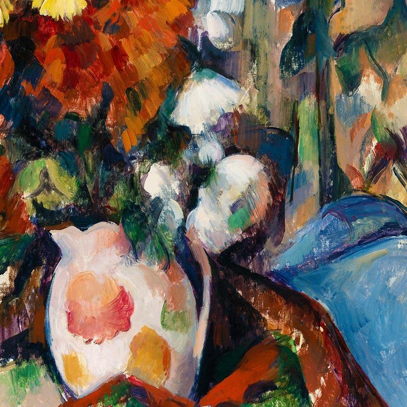 Cézanne The Flowered Vase Art Exhibition Poster