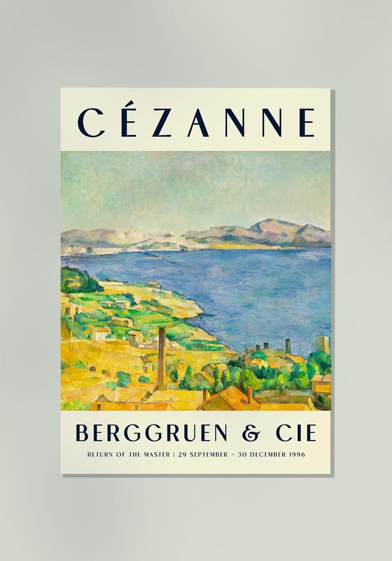 Cézanne The Gulf of Marseilles Art Exhibition Poster