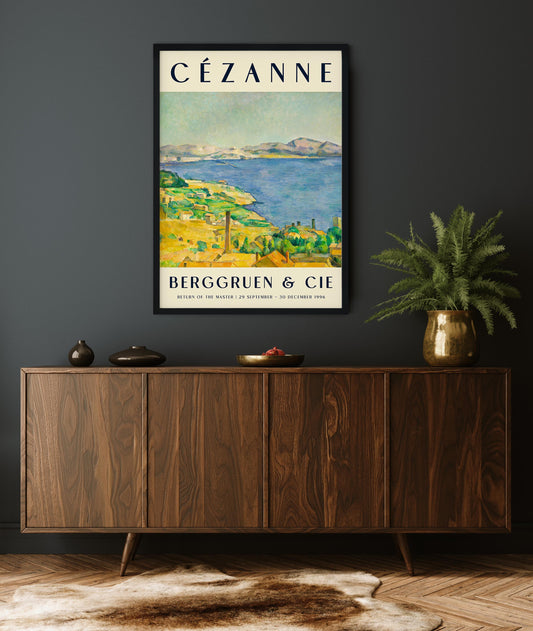 Cézanne The Gulf of Marseilles Art Exhibition Poster