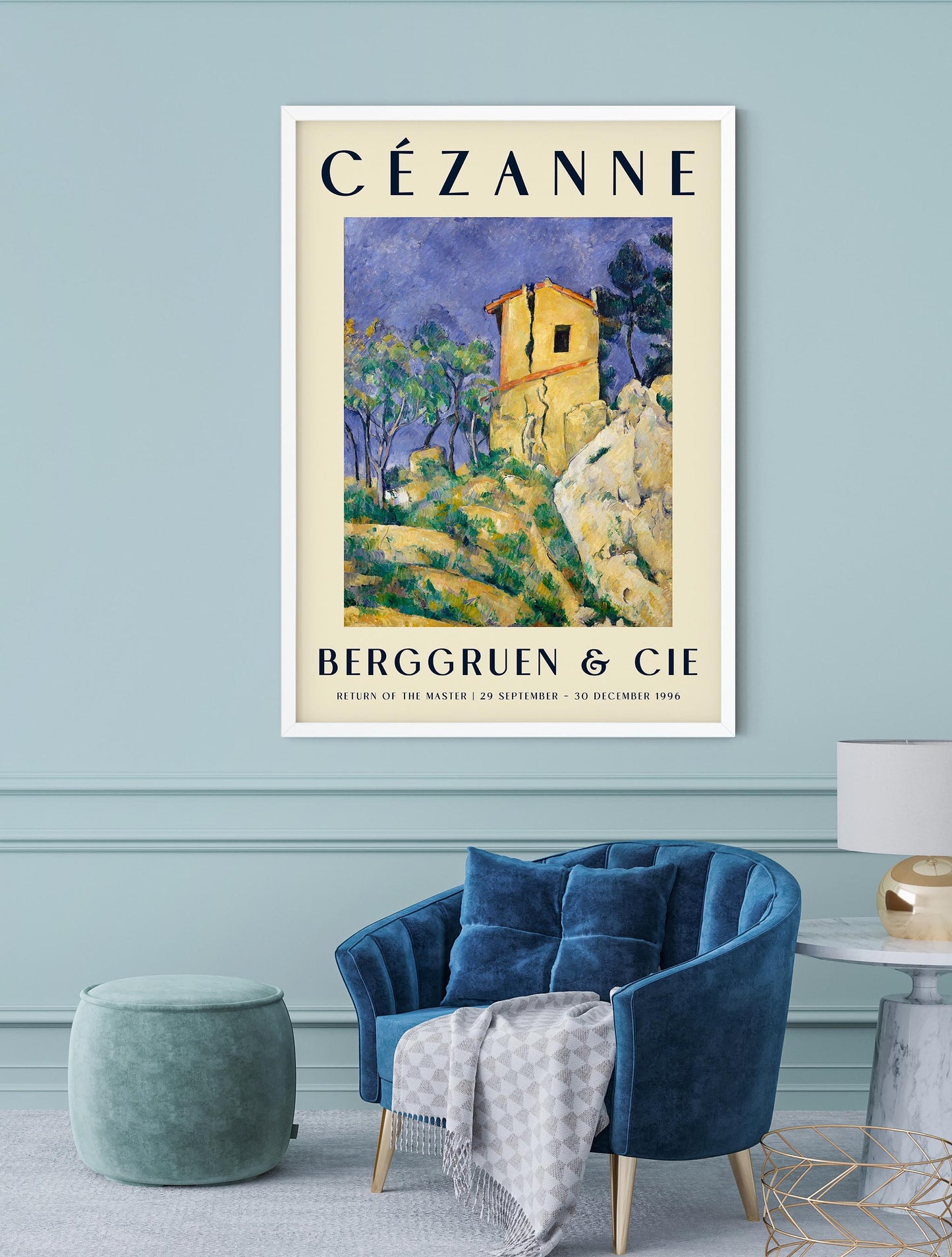 Cézanne The House with Cracked Walls Art Exhibition Poster