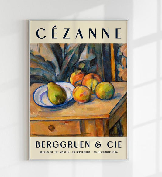 Cézanne The Large Pear Art Exhibition Poster