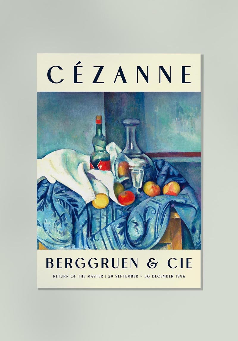Cézanne The Peppermint Bottle Art Exhibition Poster