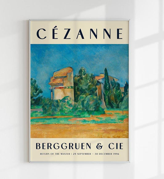 Cézanne The Pigeon Tower Art Exhibition Poster